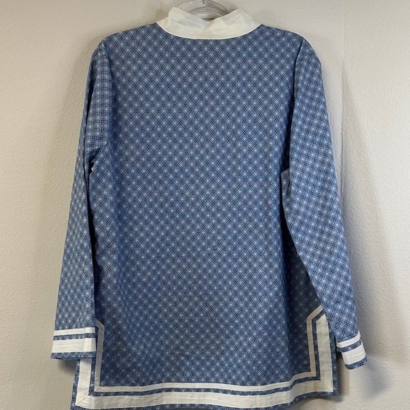 Nicoblu Cotton Capri Tunic Vietri Porcelain Print Size XL - Picture 8 of 9